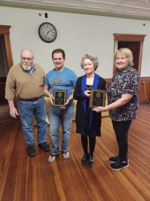Sam Nasr and Mary Ford, Chester Lions Club Man and Woman of the Year 2024