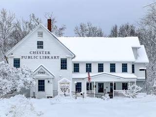 Library in Snow 2024